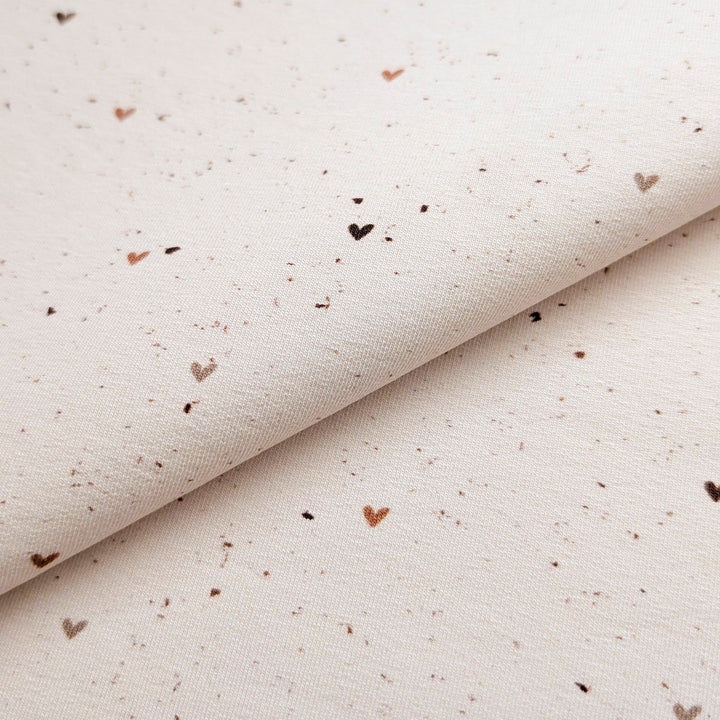 Jersey Nude Heart Konfetti