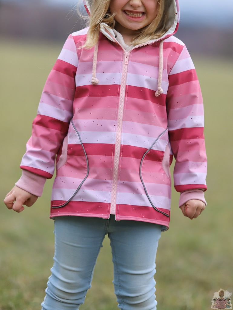 EInzelstück Softshell Statement Stripes Blush 56 cm
