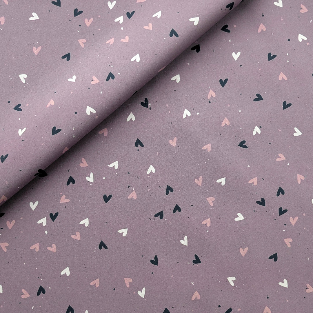 Softshell Herzen mauve