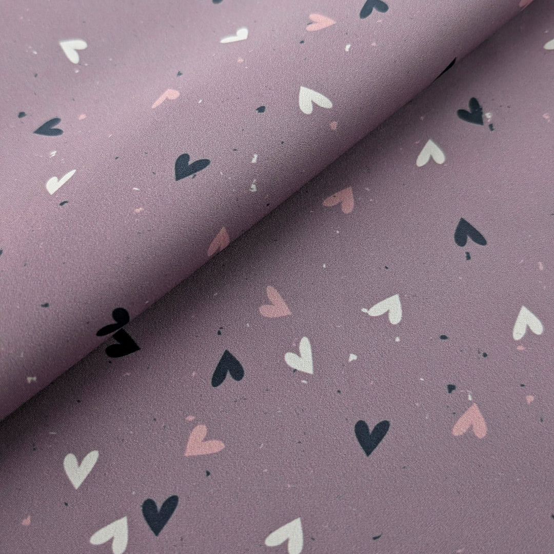 Softshell Herzen mauve