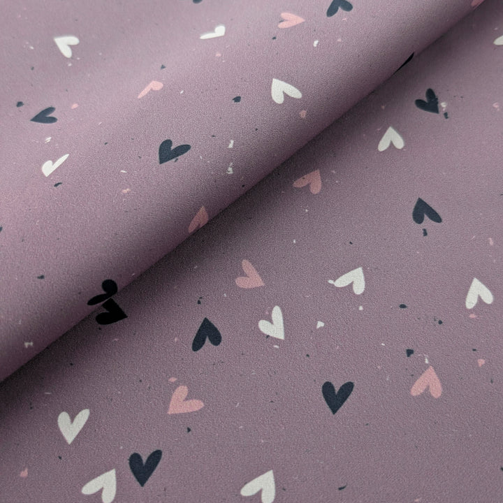 Softshell Herzen mauve