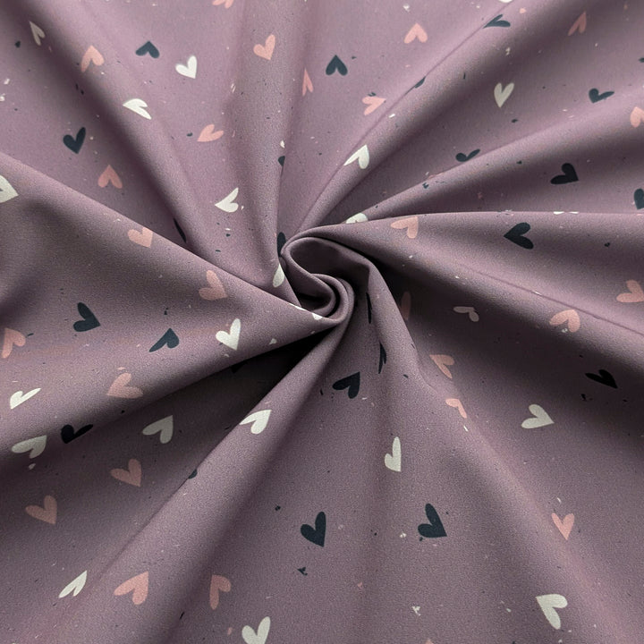 Softshell Herzen mauve