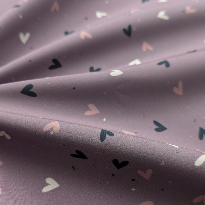 Softshell Herzen mauve