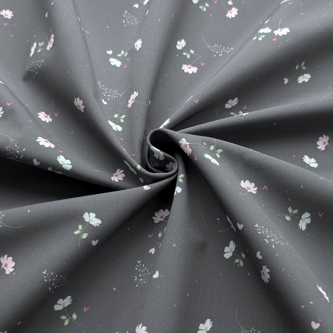 Einzelstück  Softshell Love Blossom anthrazit 85 cm