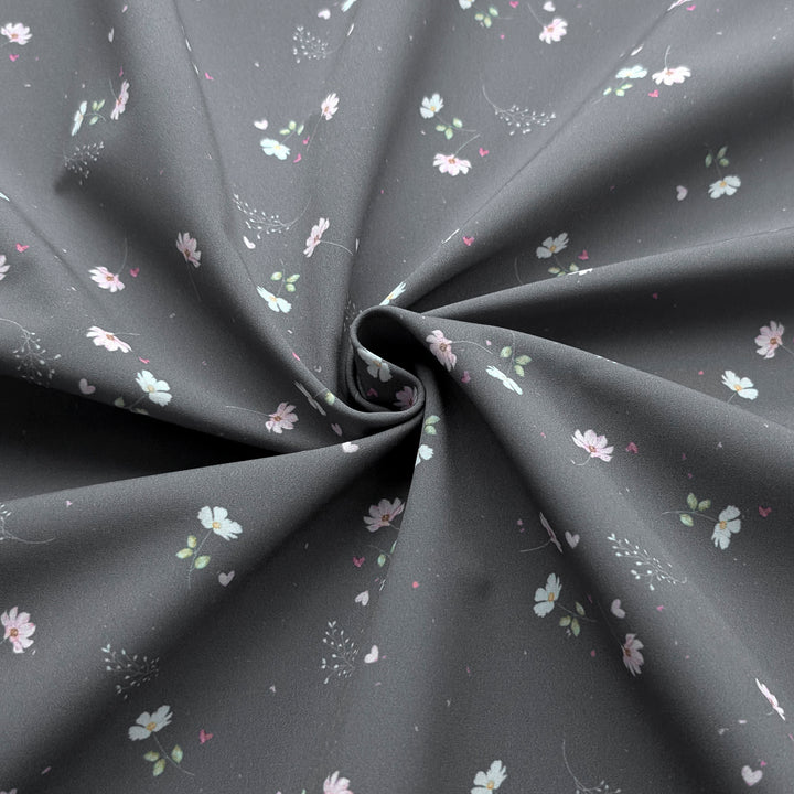 Einzelstück  Softshell Love Blossom anthrazit 85 cm