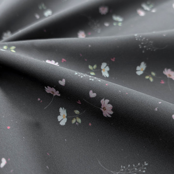 Einzelstück  Softshell Love Blossom anthrazit 85 cm