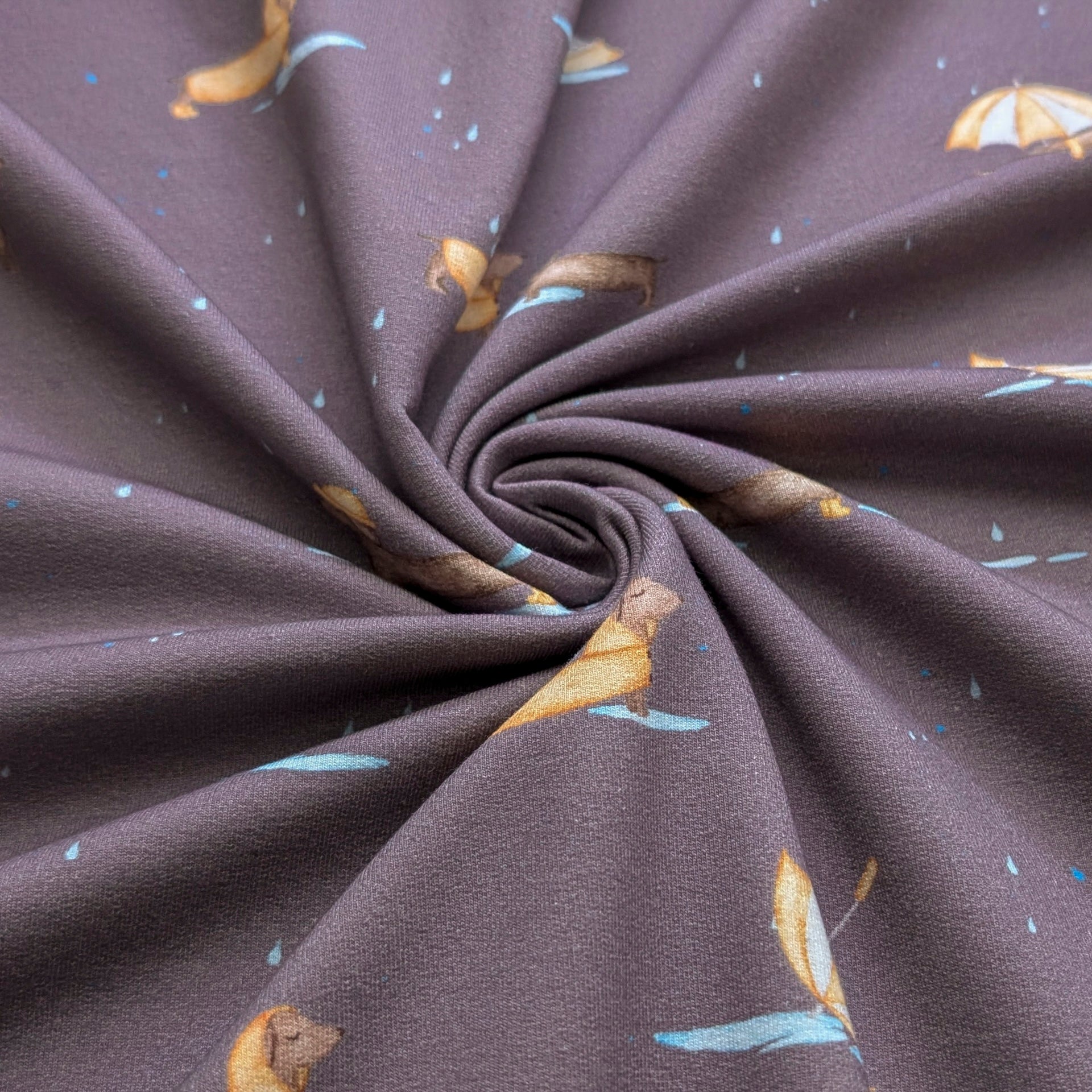 French Terry Patschedackel mauve