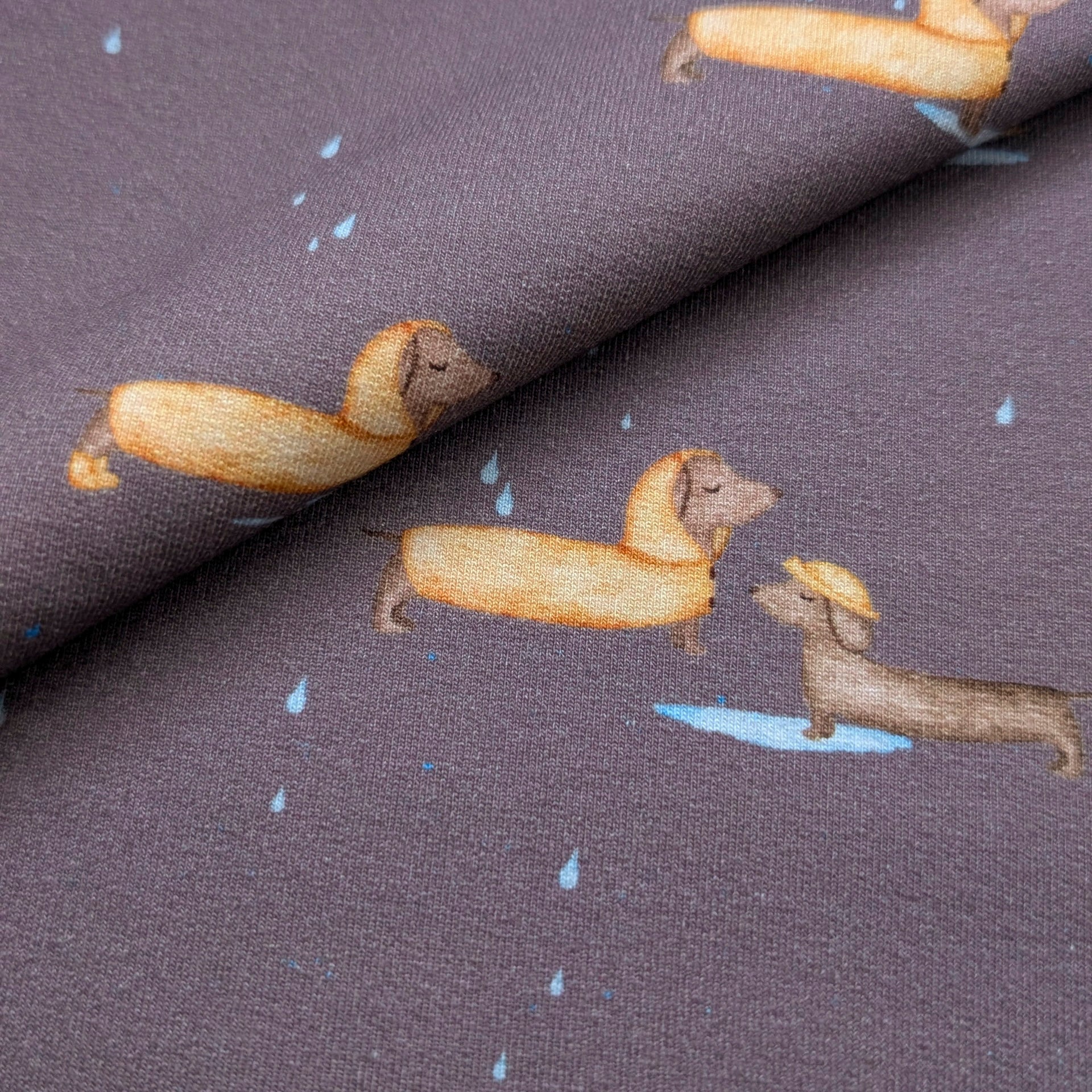 French Terry Patschedackel mauve