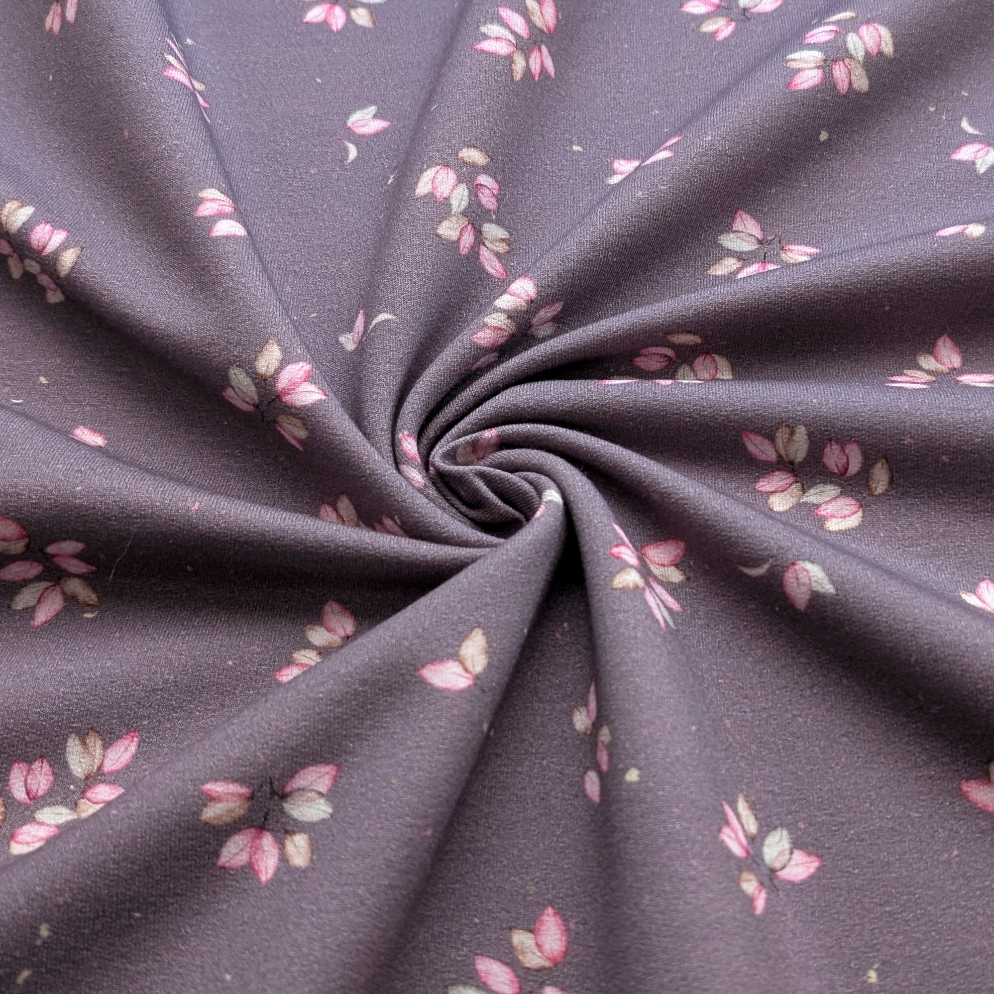 Vorbestellung French Terry Pink Leaves