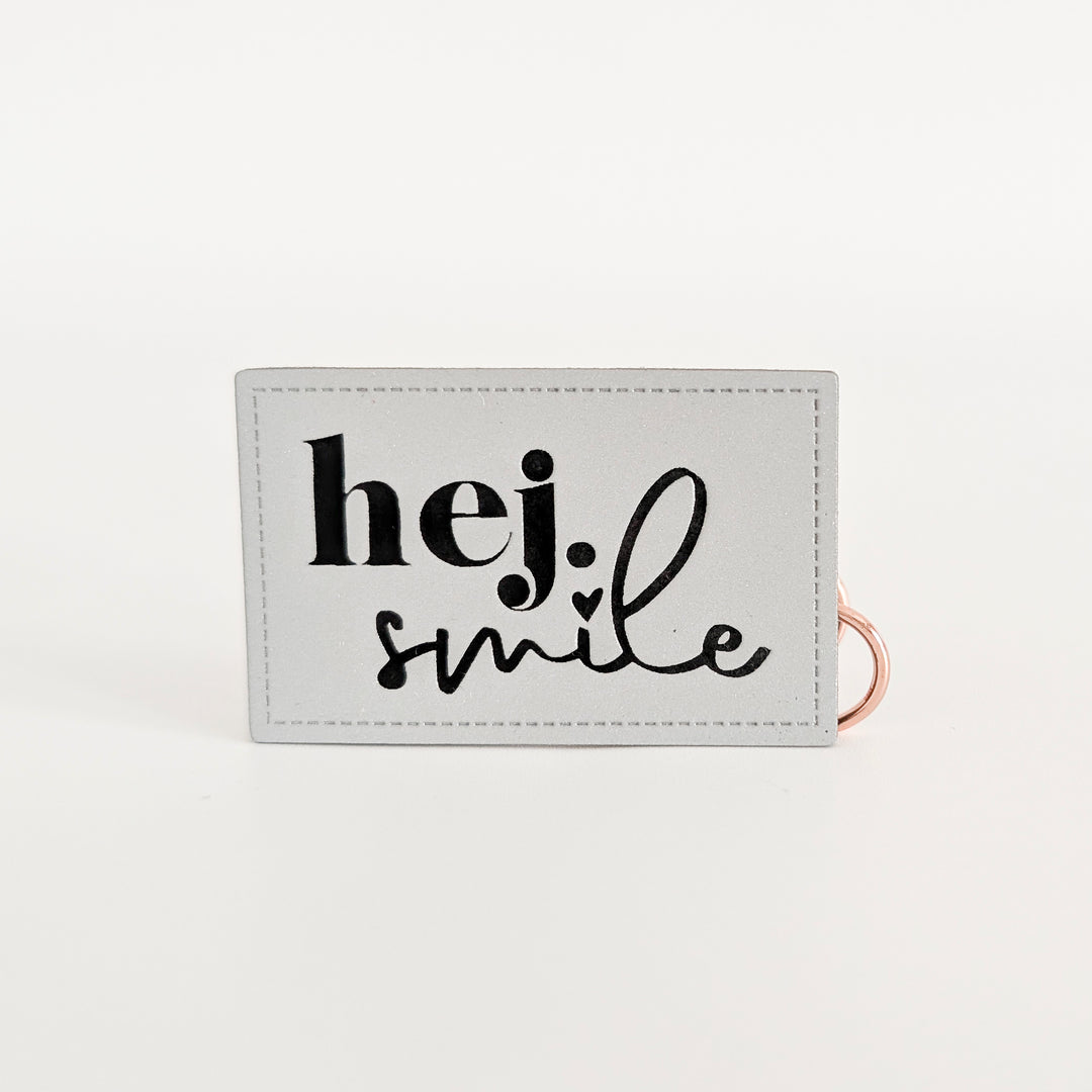 Reflektorlabel "hej.smile"