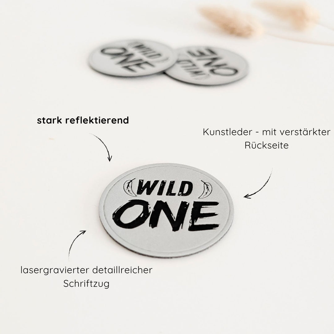Reflektorlabel "wild one"