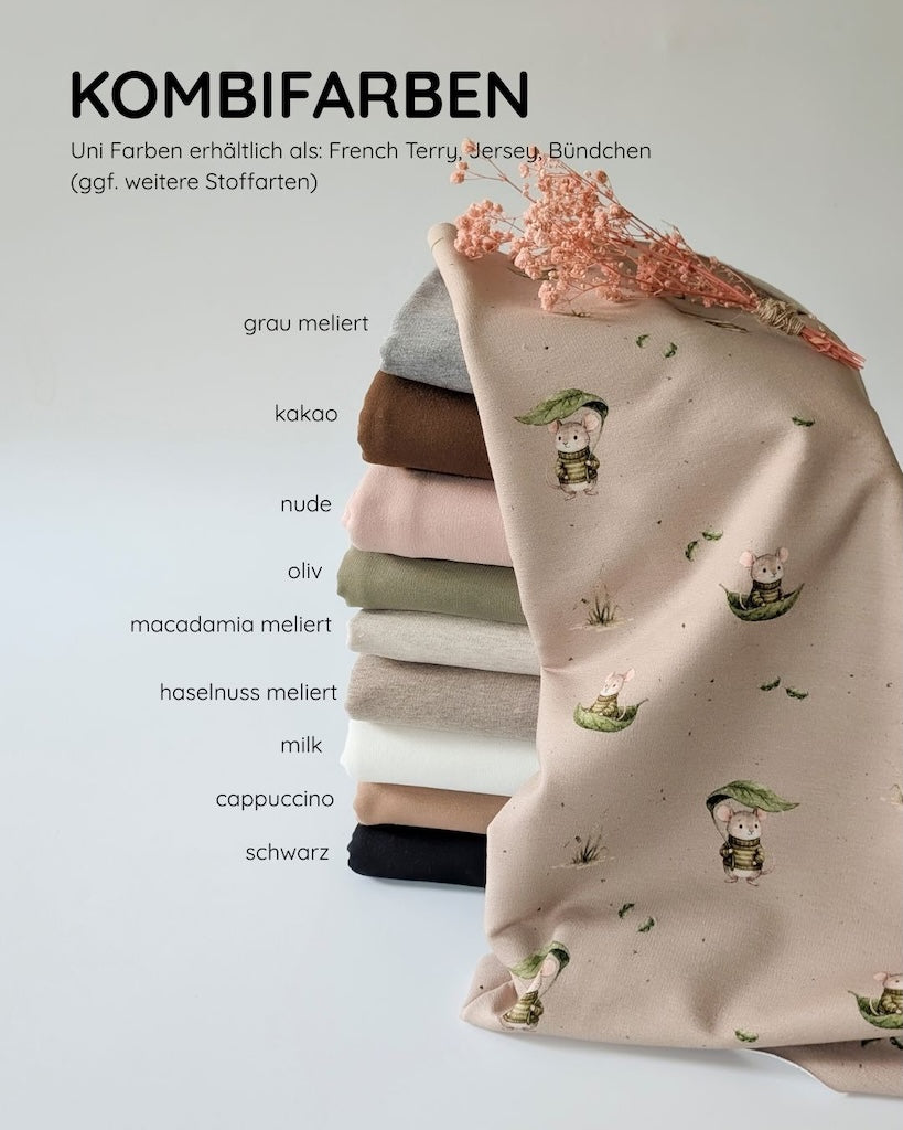 Vorbestellung French Terry Mausbootfahrt (sand)