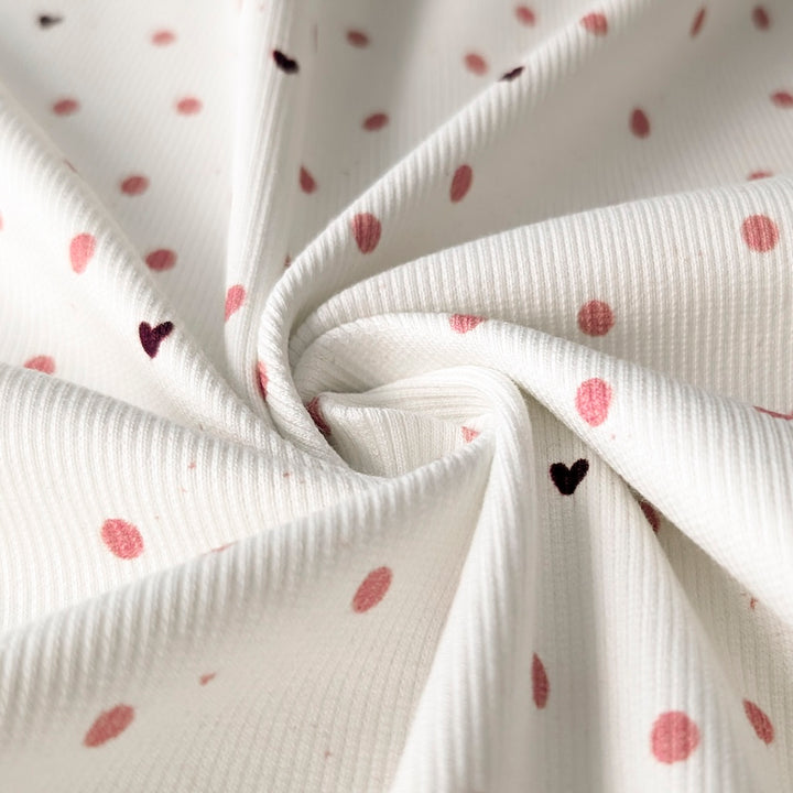 Rib Jersey Dottie Love berry