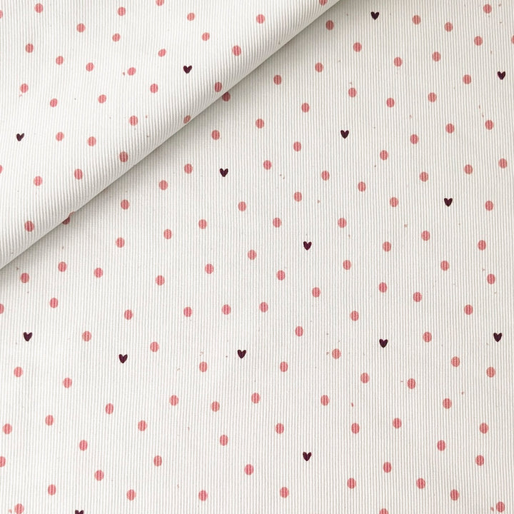 Rib Jersey Dottie Love berry
