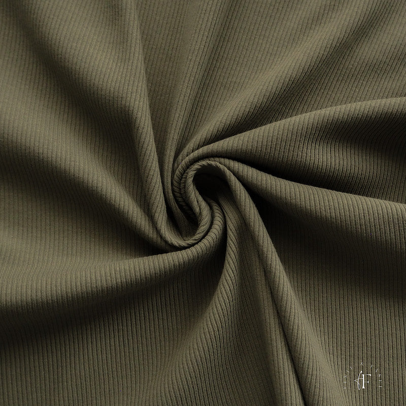 Rib Jersey Khaki (Farbe 033)