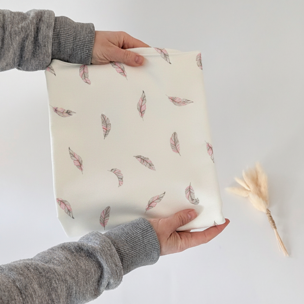 French Terry Safari Blätter