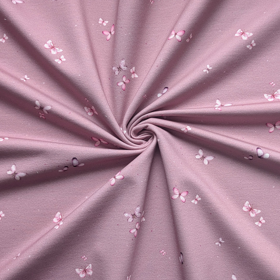 Jersey Schmetterlinge rosa (altrosa) 0,35m
