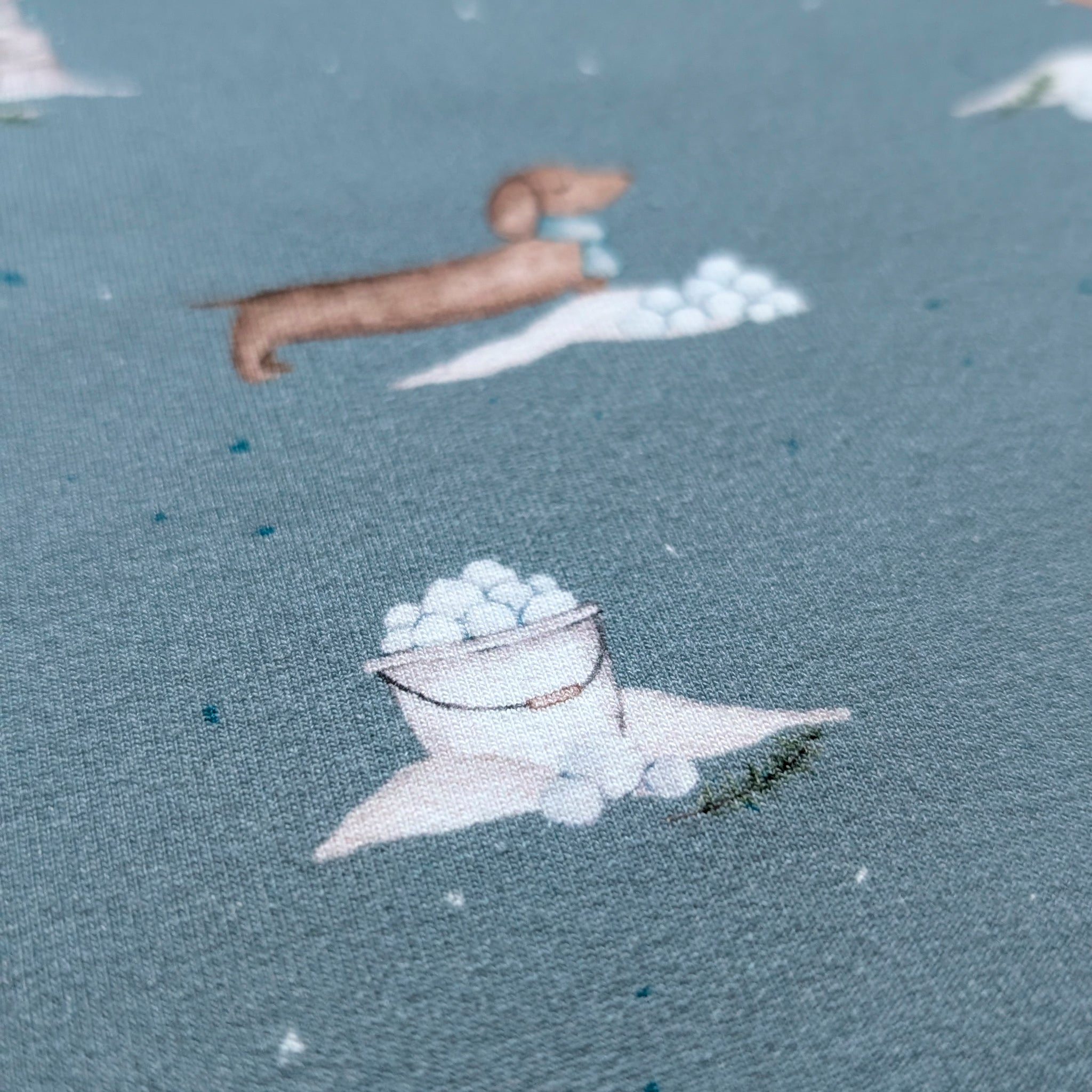 French Terry Schneedackel (bergblau)