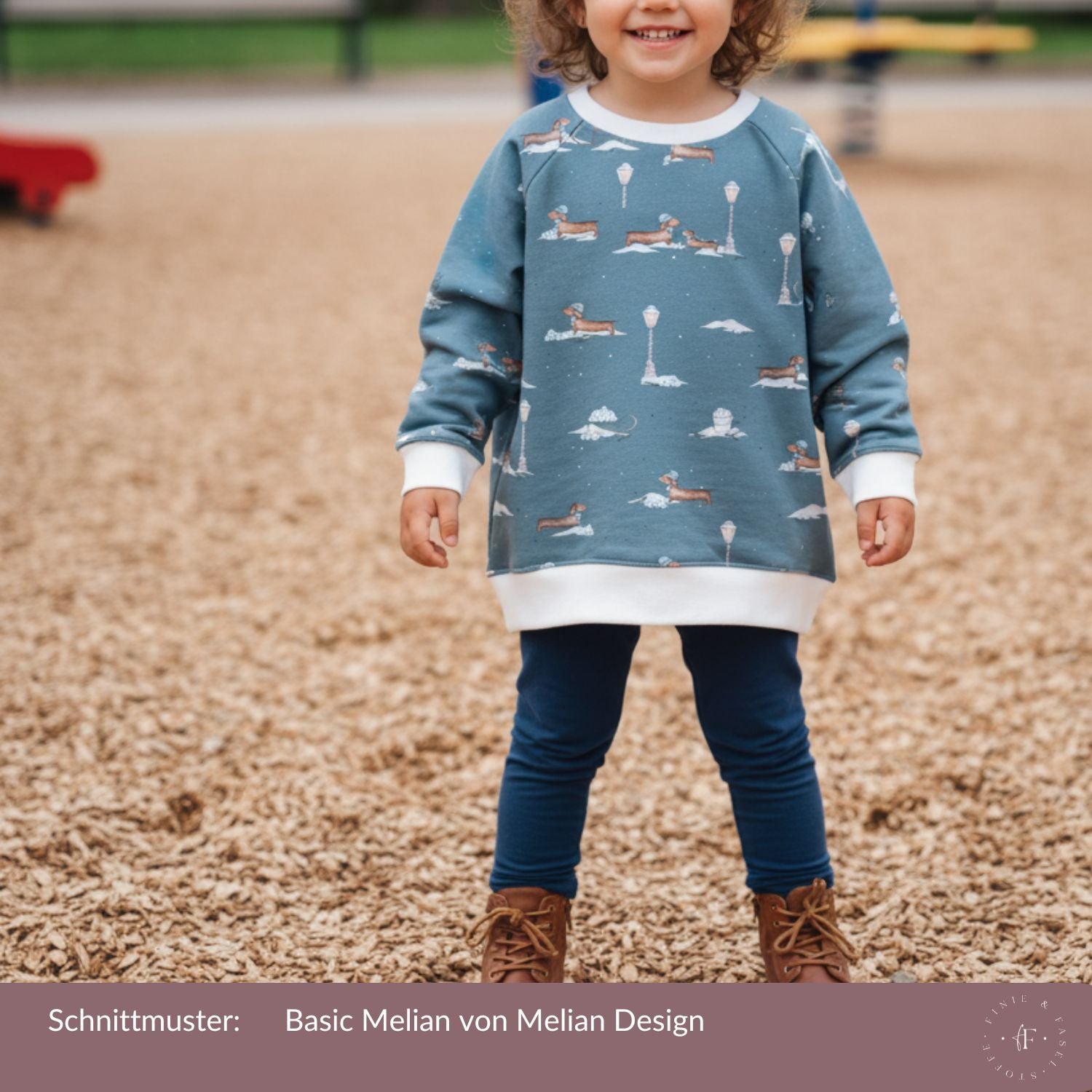 French Terry Schneedackel (bergblau)