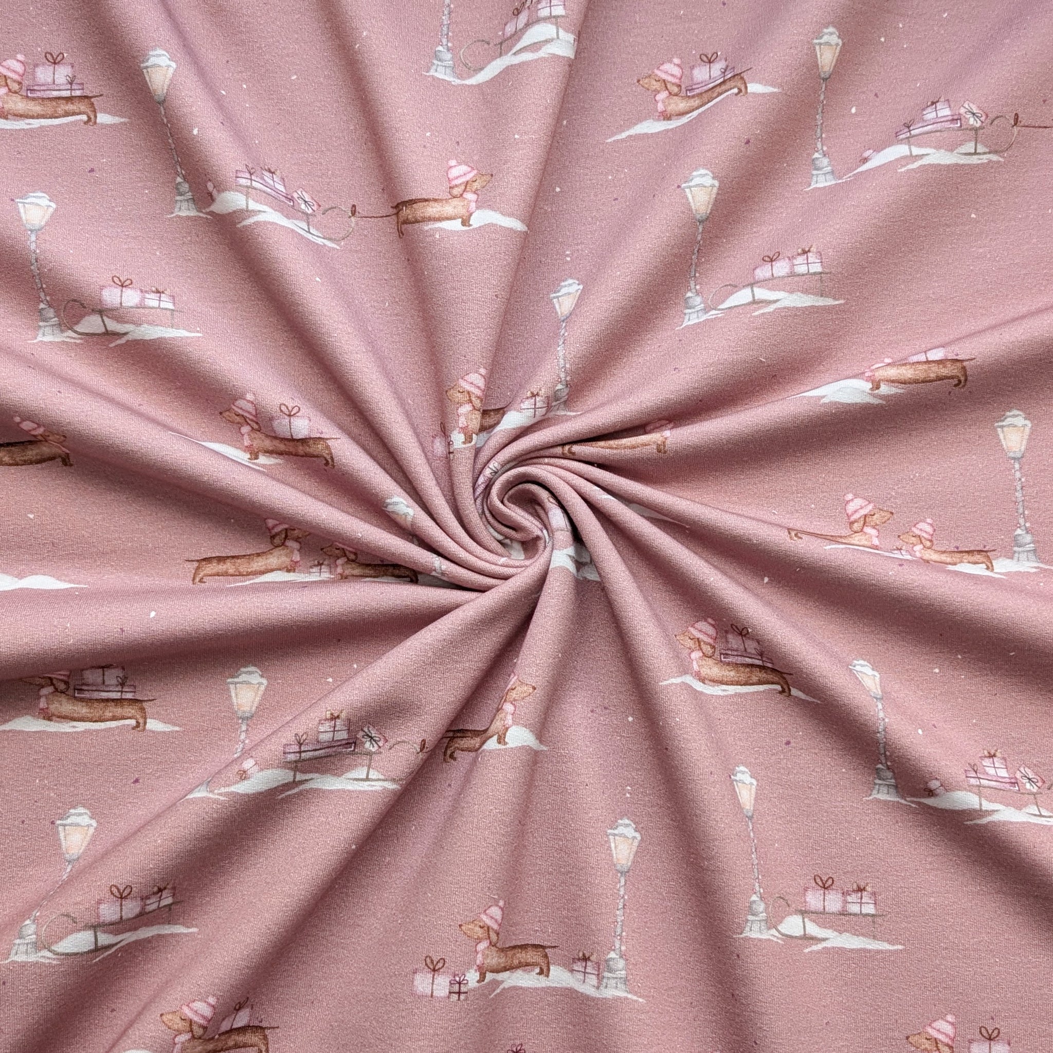 French Terry Schneedackel (rosa)