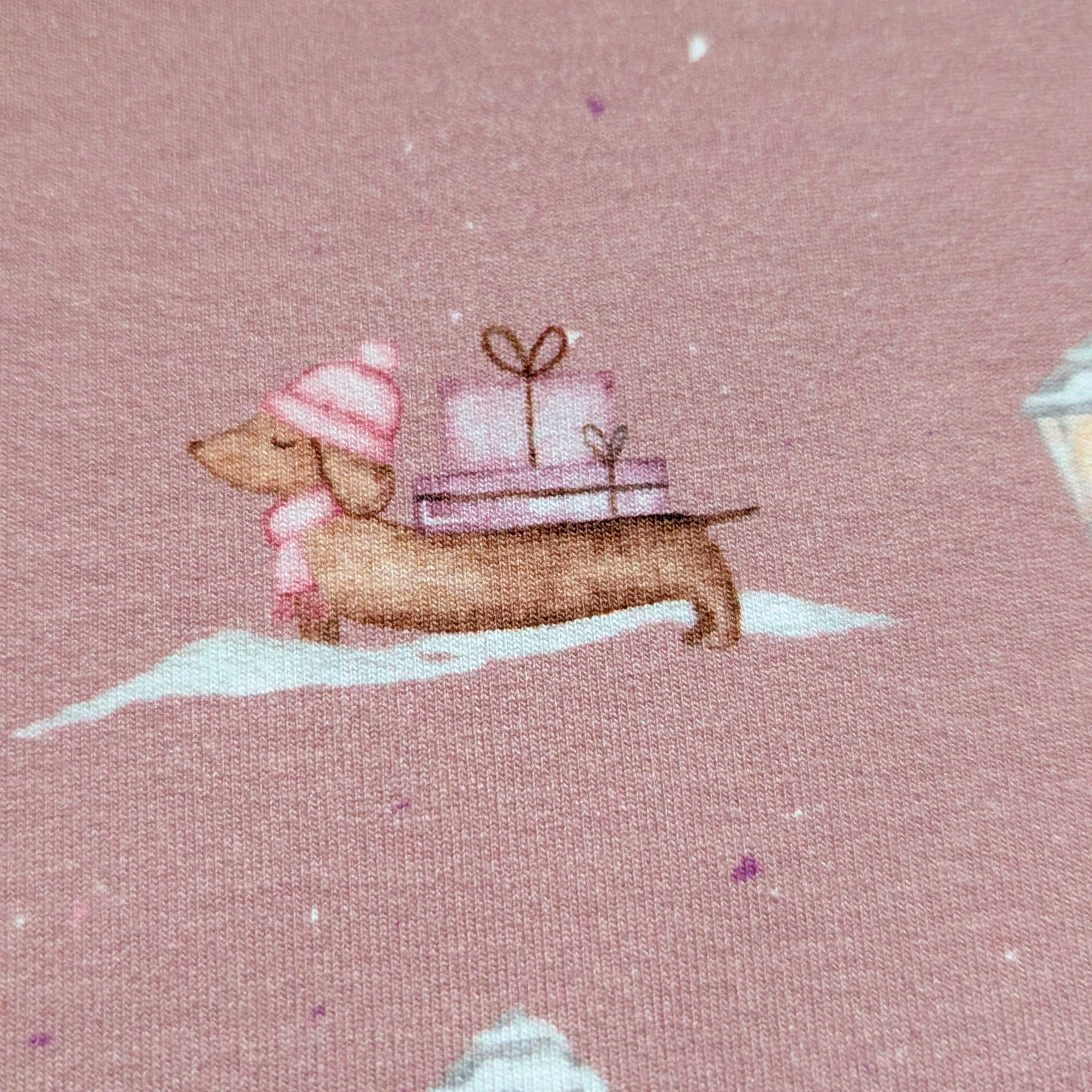 French Terry Schneedackel (rosa)