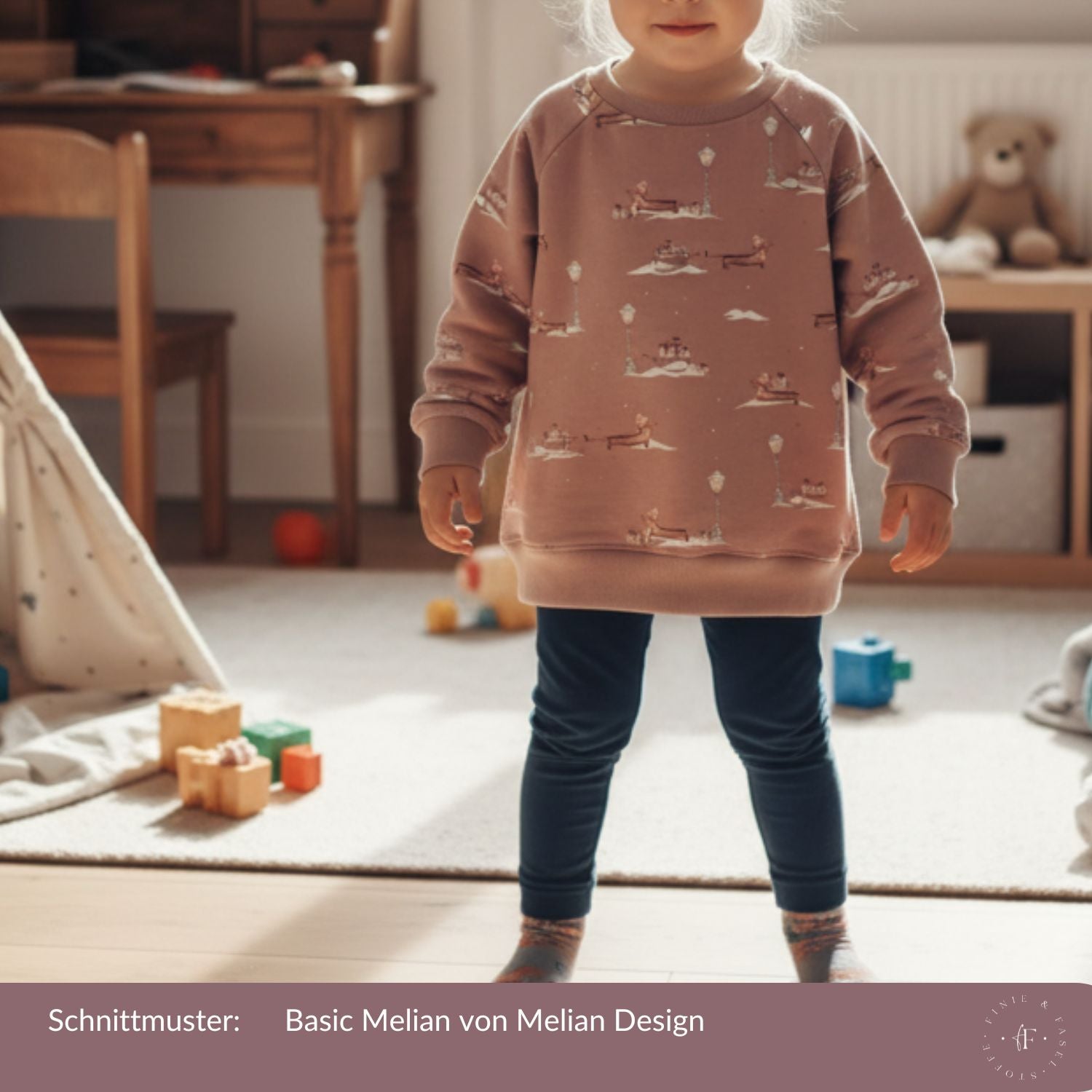 French Terry Schneedackel (rosa)