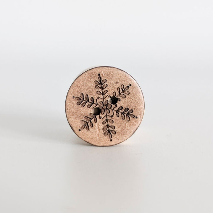 Kokosknopf 20mm Schneeflocke