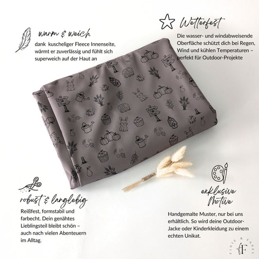 Vorbestellung Softshell Herbstliebe taupe
