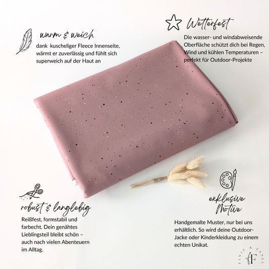 Vorbestellung Softshell Rose Konfetti