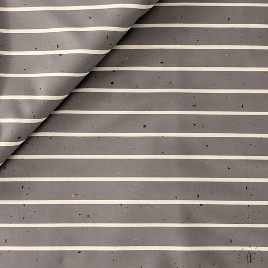 Vorbestellung Softshell Konfetti Stripes taupe
