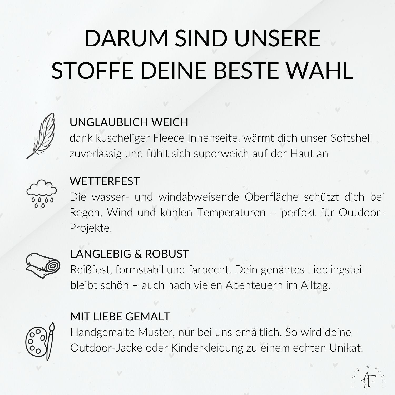 Vorbestellung Softshell Heart Konfetti mint