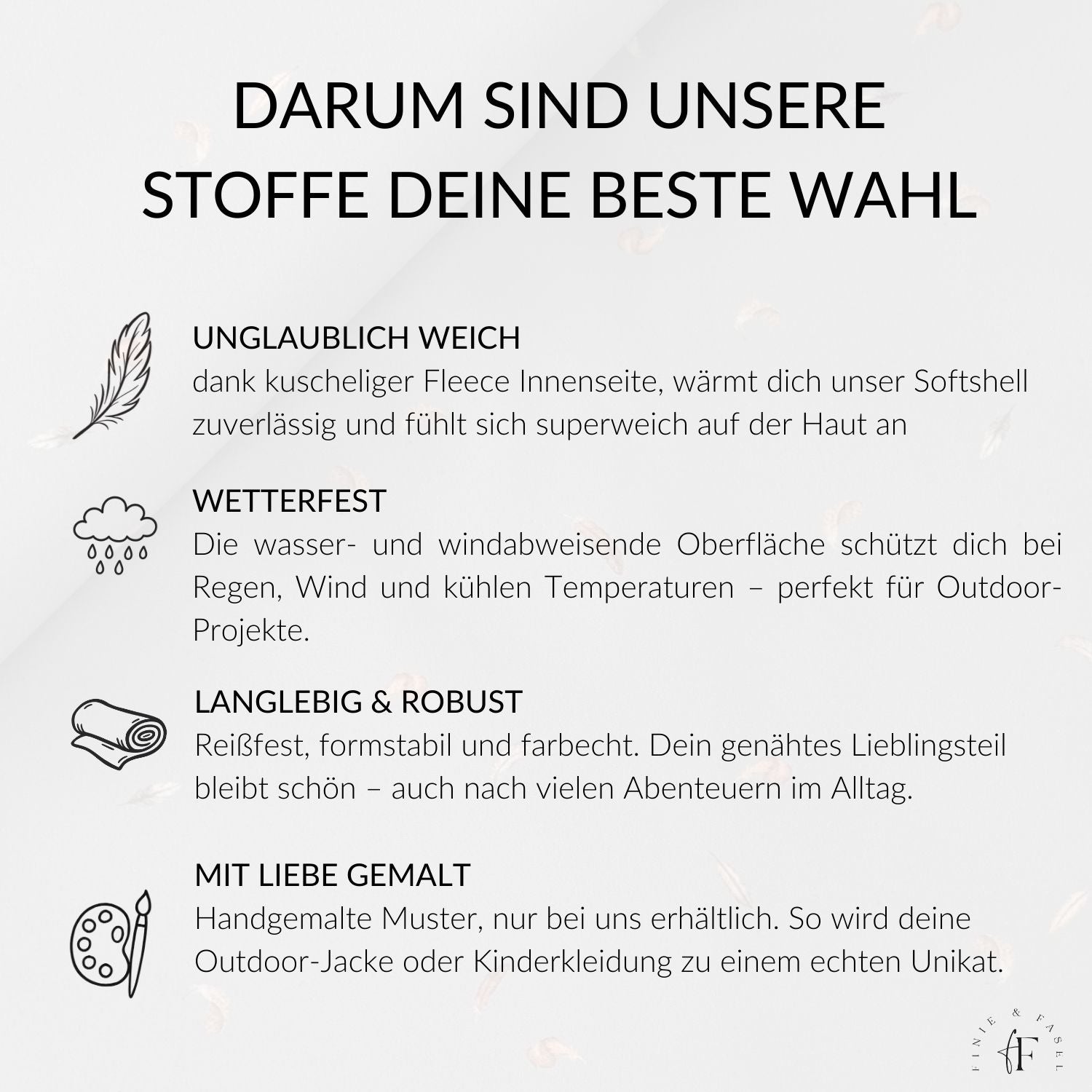 Vorbestellung Softshell Federn taupe
