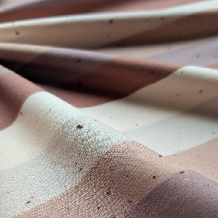Jersey Statement Stripes mocca mousse