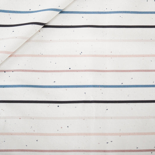 French Terry Konfetti Stripes Winterpastell