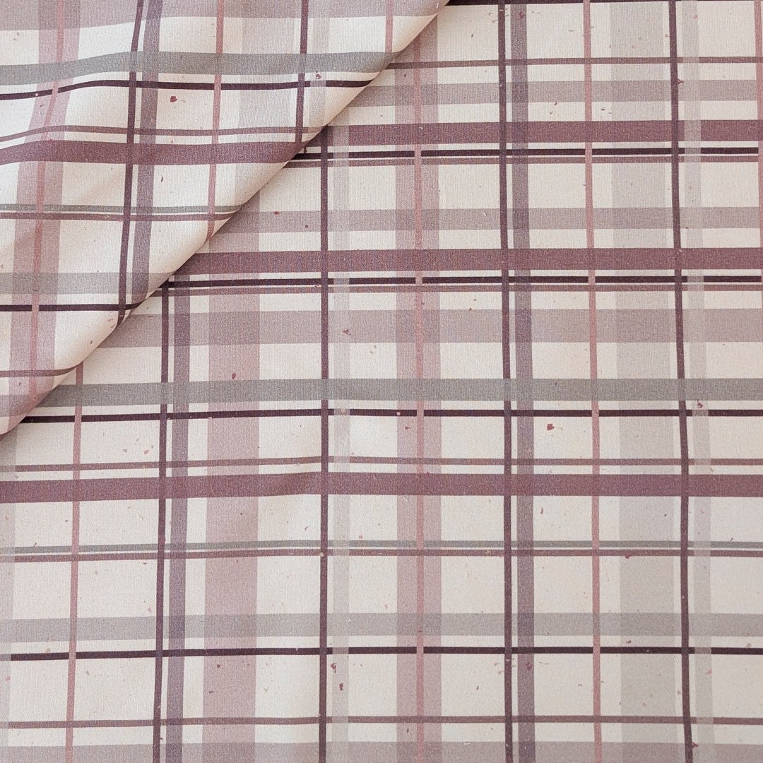 French Terry Schottenkaro rosa 1m