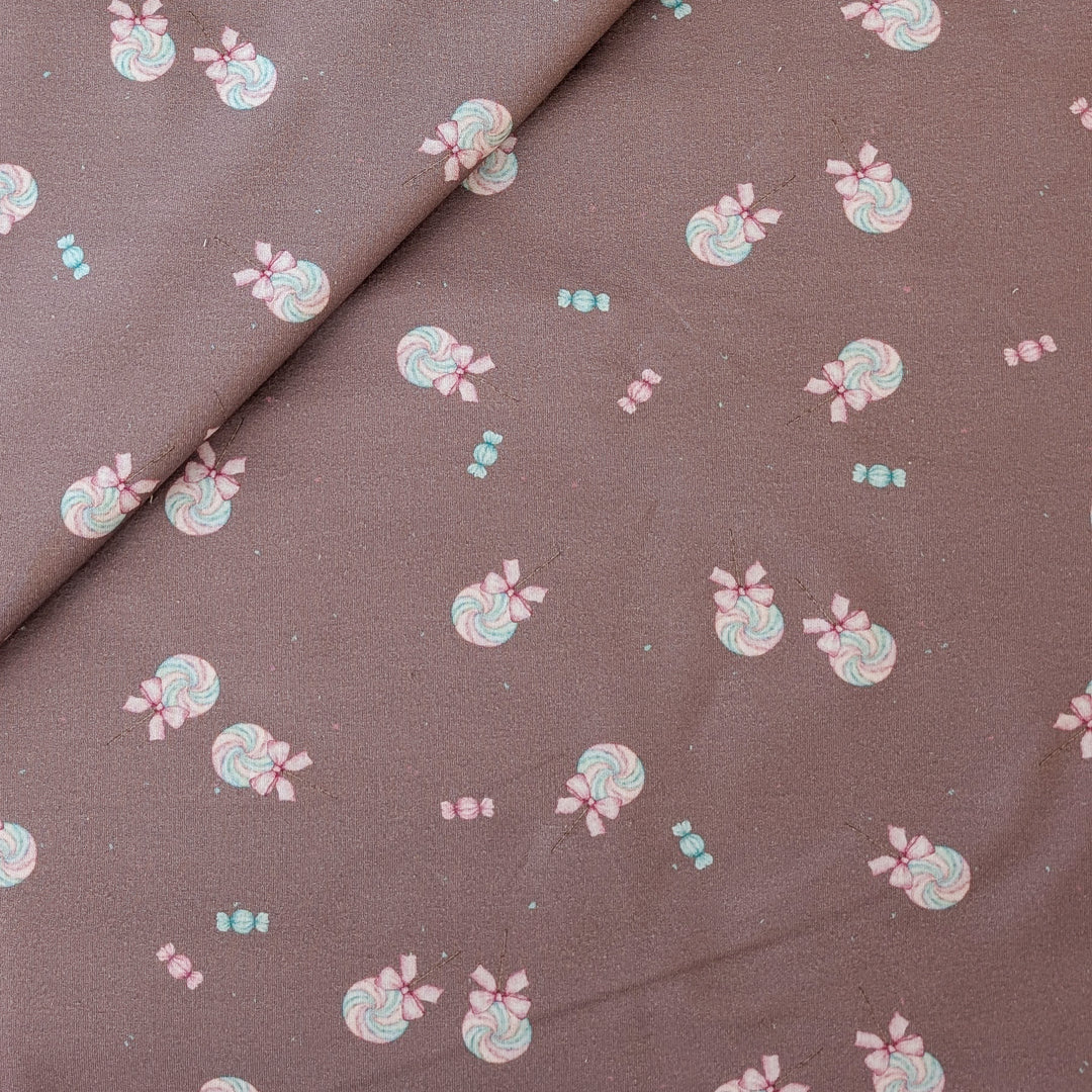 French Terry Pastell Lolli berry 0,5m