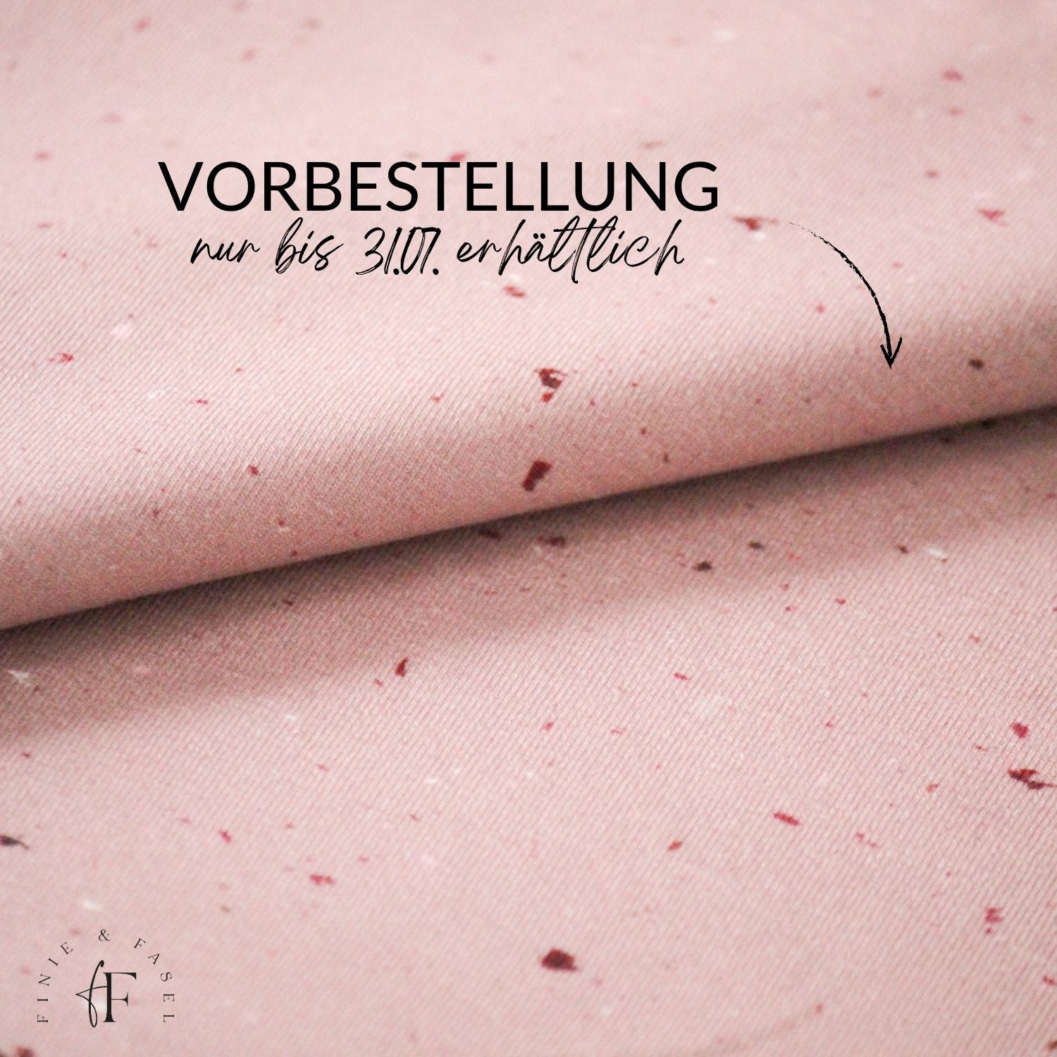 Vorbestellung French Terry Rosé Konfetti