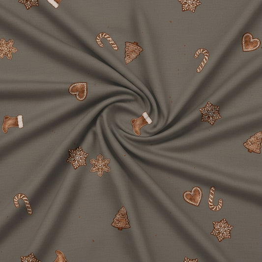 Vorbestellung French Terry Gingerbread taupe