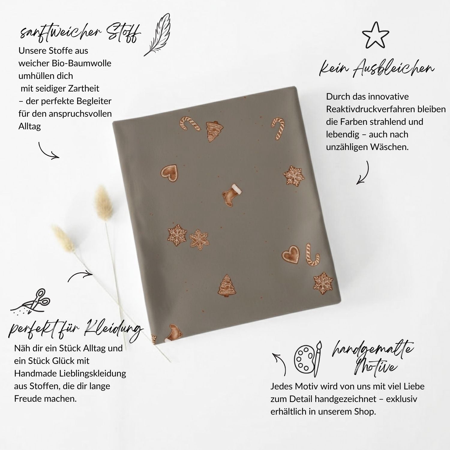 Vorbestellung French Terry Gingerbread taupe