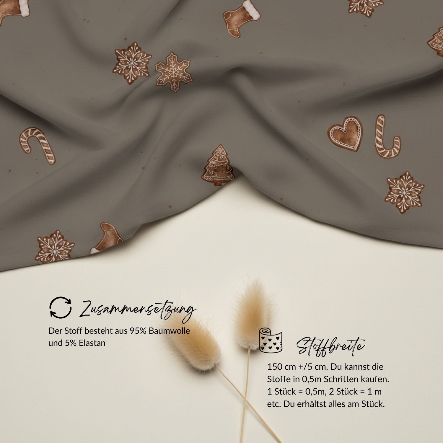 Vorbestellung French Terry Gingerbread taupe