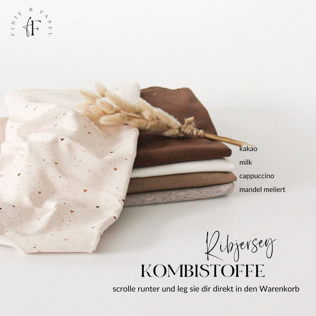 Jersey Nude Heart Konfetti