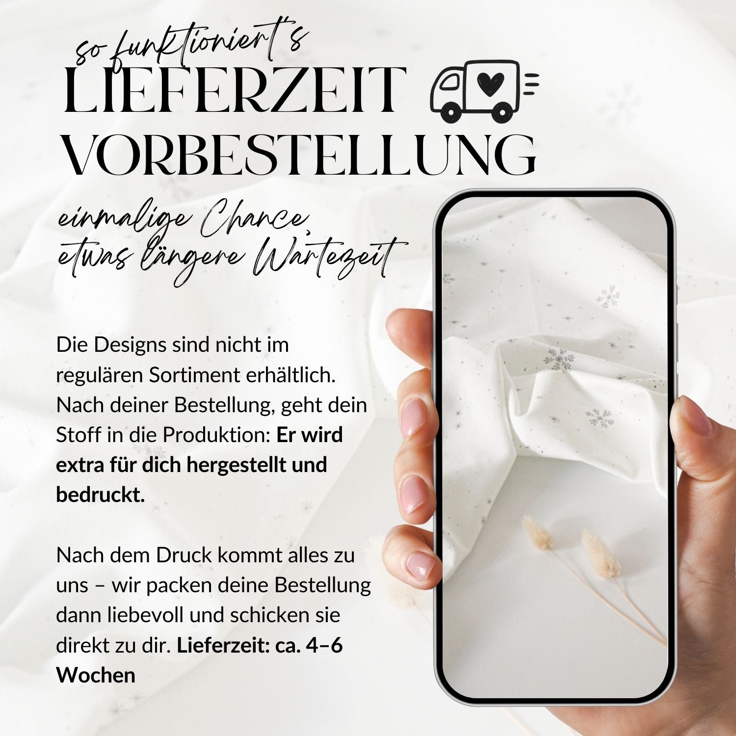 Vorbestellung French Terry Schneeflocken