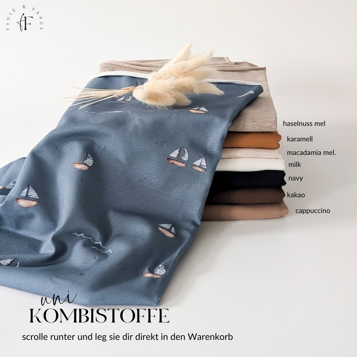 Jersey Segelboote (blau)
