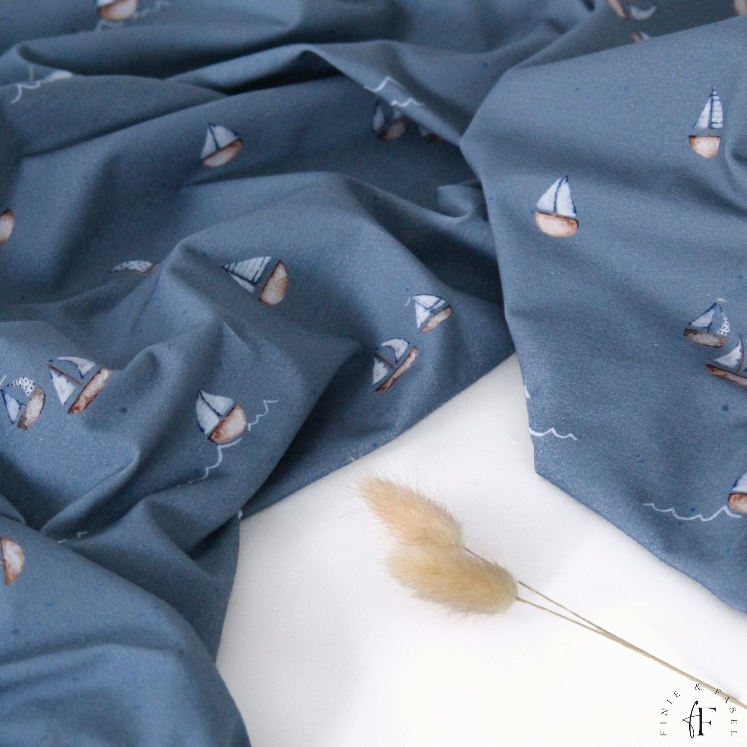 Jersey Segelboote (blau)