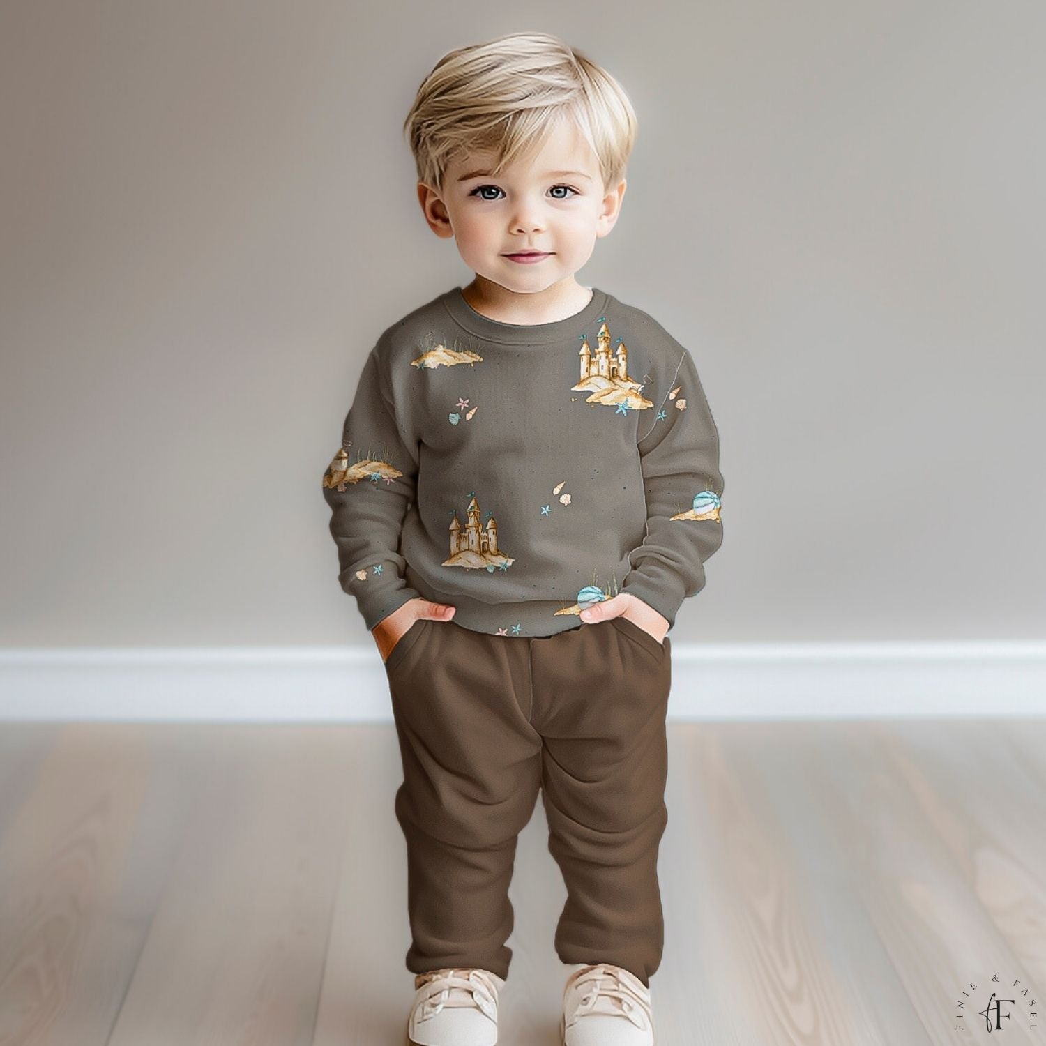 French Terry Strandglück (taupe)