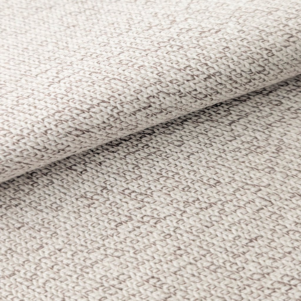 Baumwollstrick creme braun meliert