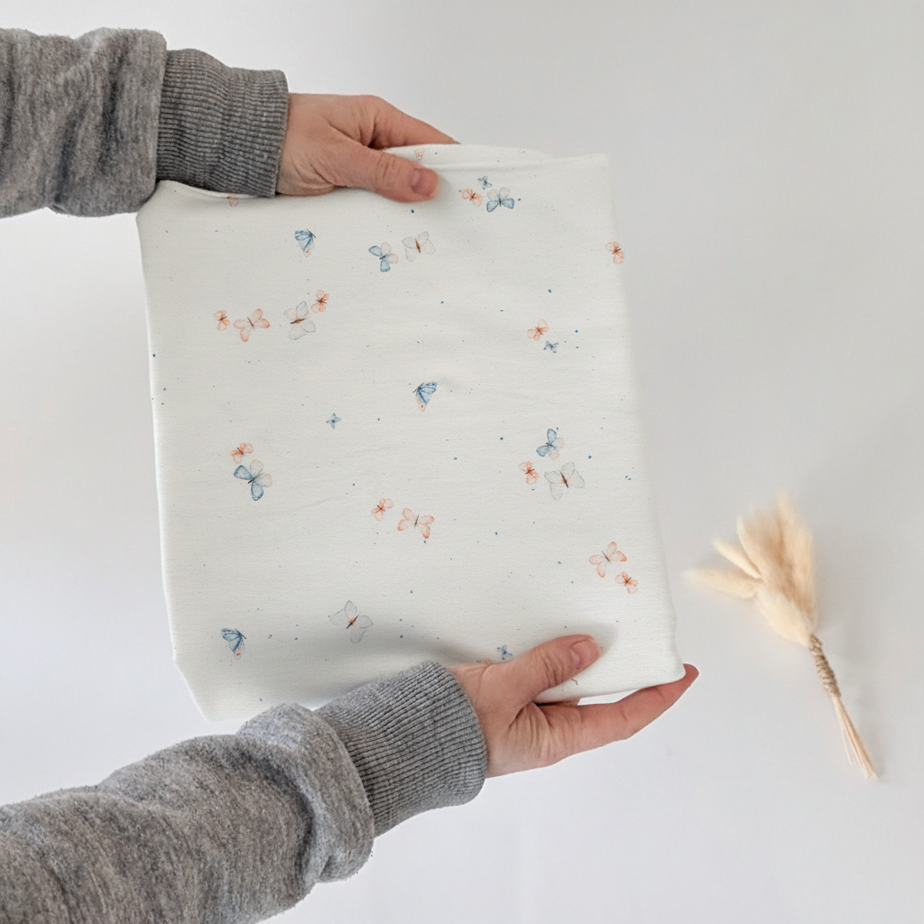 French Terry Sweet Butterfly