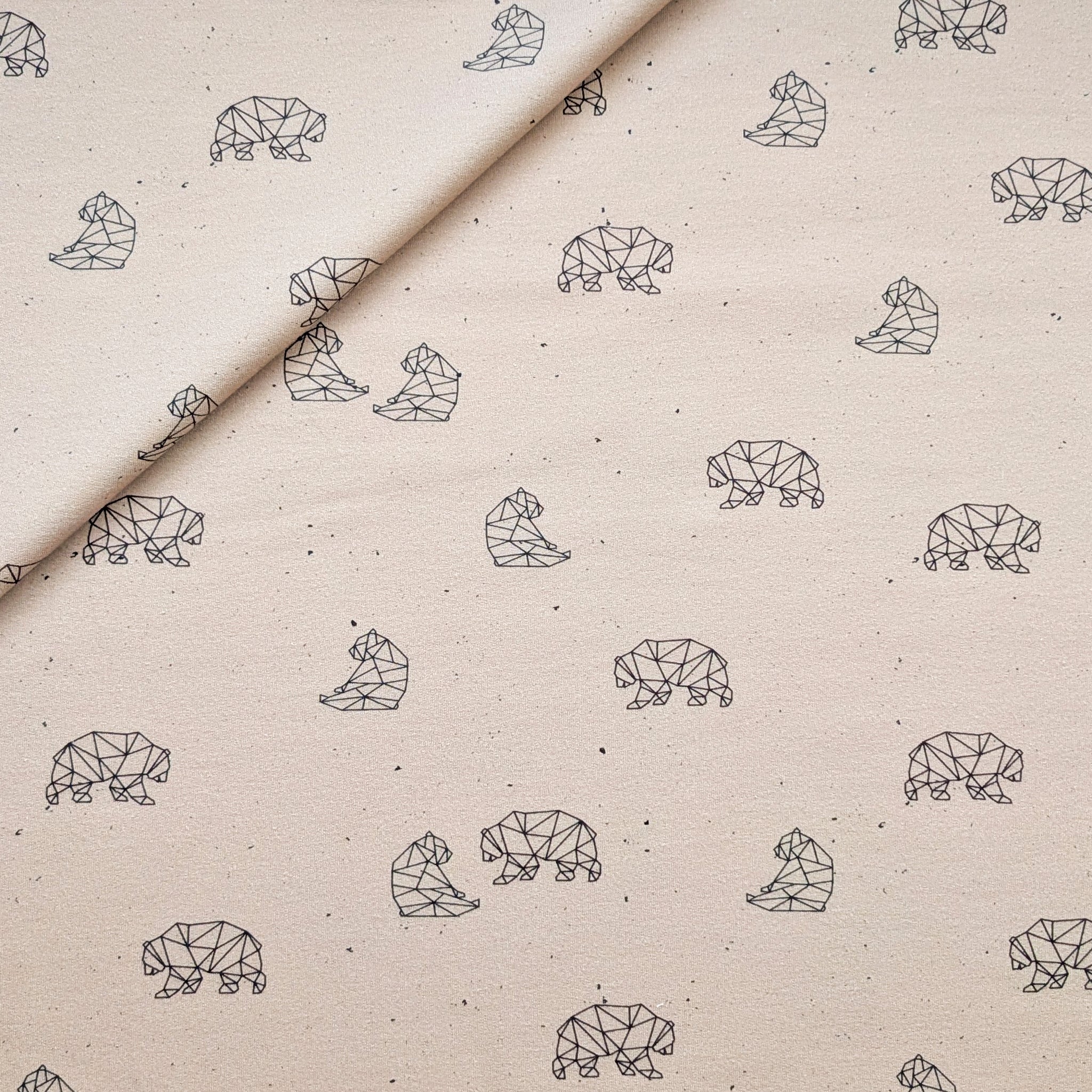 French Terry The Bear (macchiato)