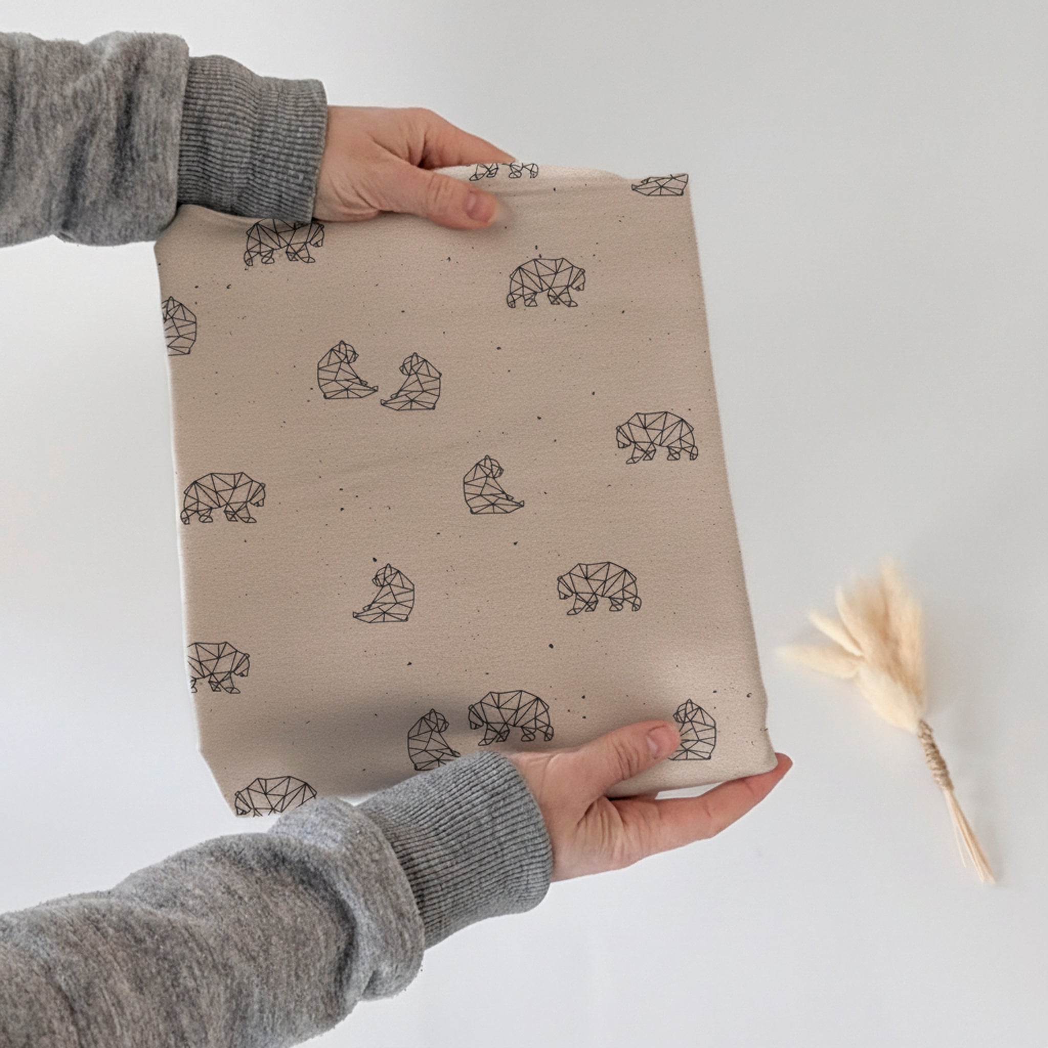 French Terry The Bear (macchiato)