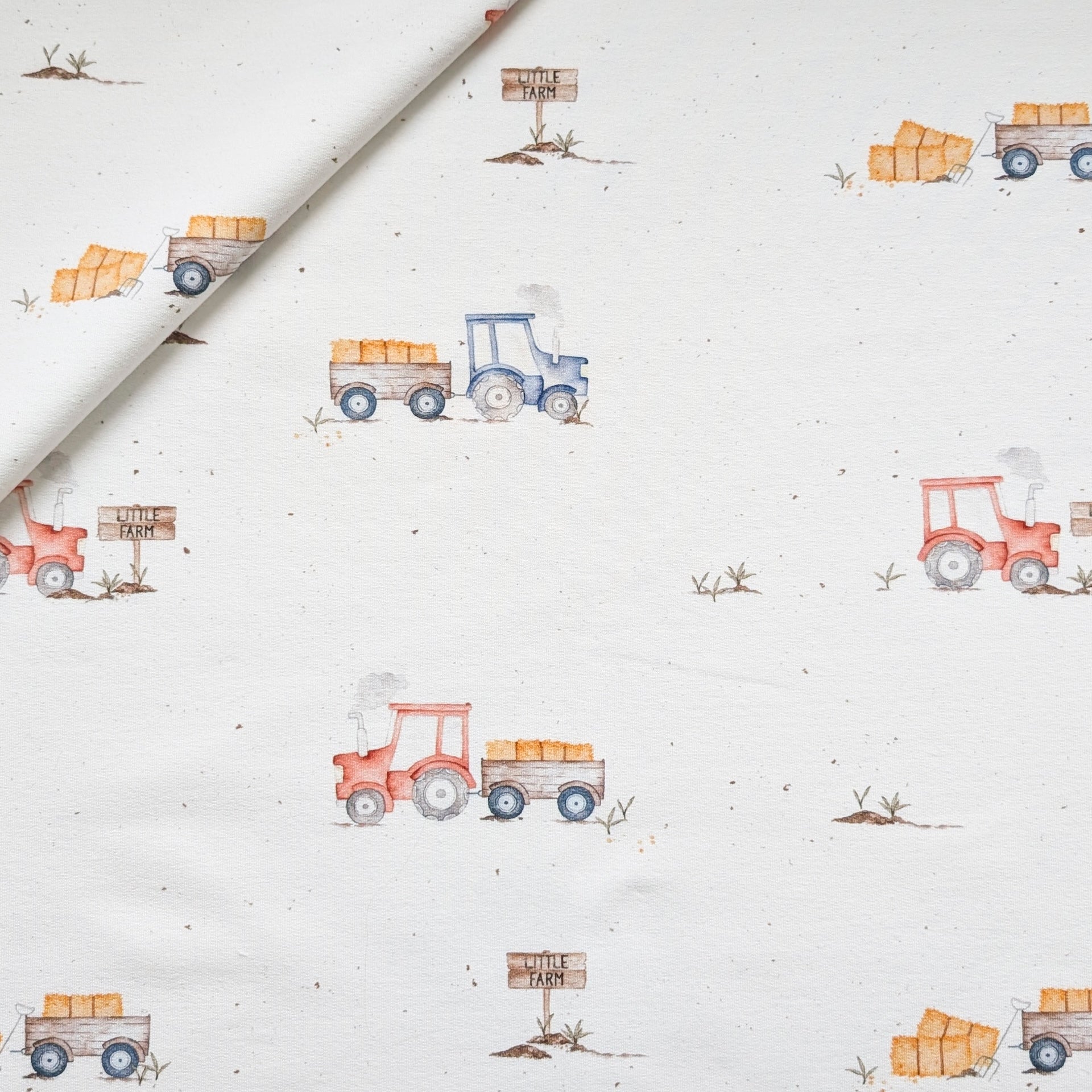 Jersey Treckerfahrt creme